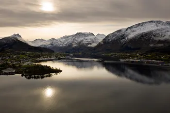Sykkylven Fjord in Norwegen